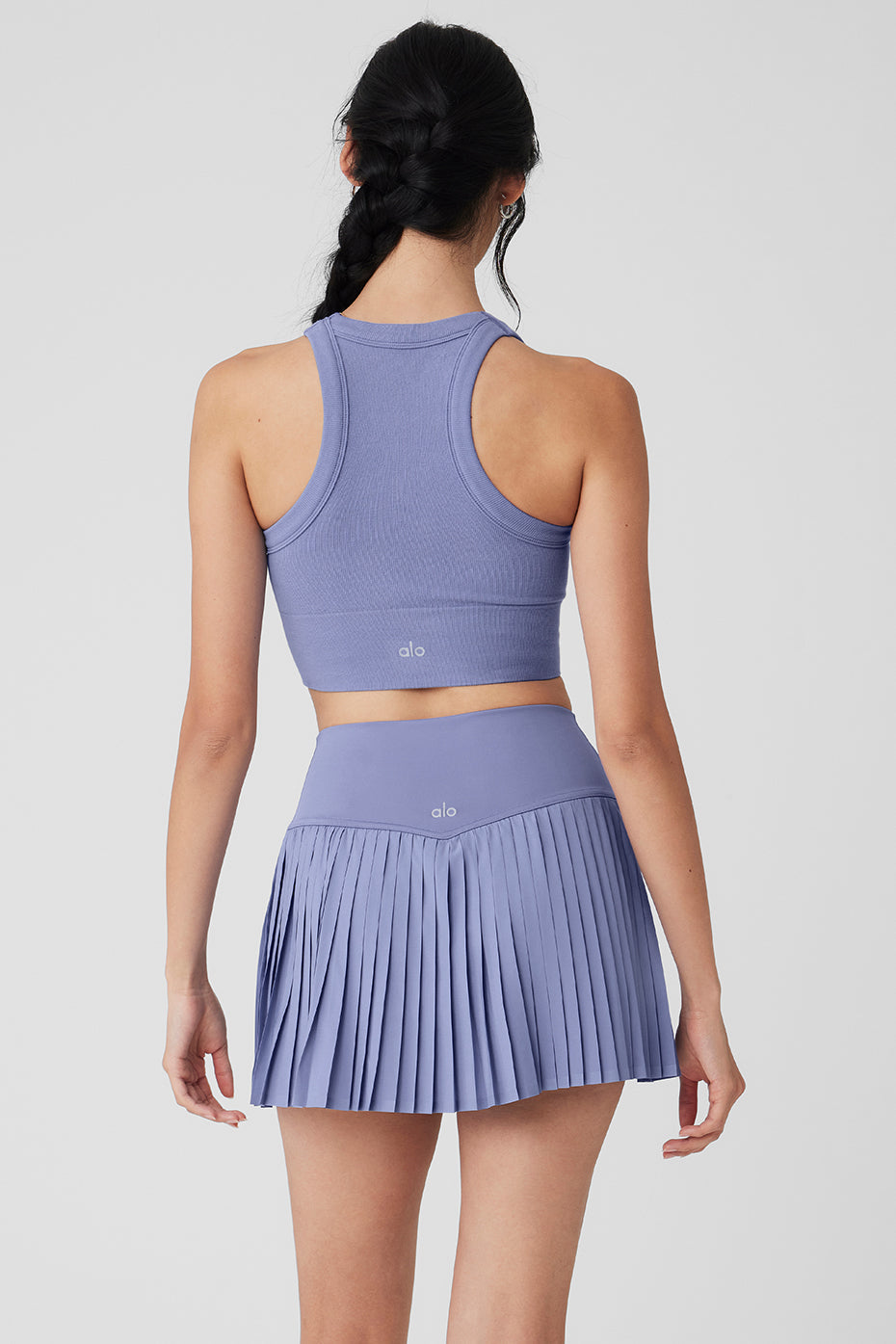 Seamless Delight High Neck Bra - Lilac Blue