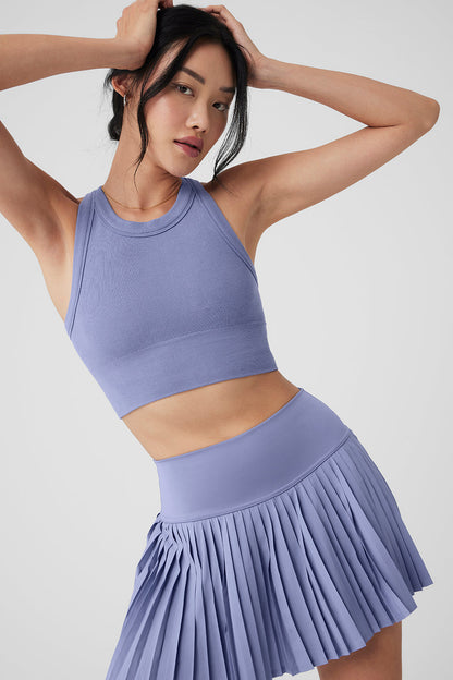 Seamless Delight High Neck Bra - Lilac Blue