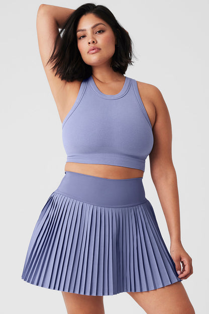 Seamless Delight High Neck Bra - Lilac Blue