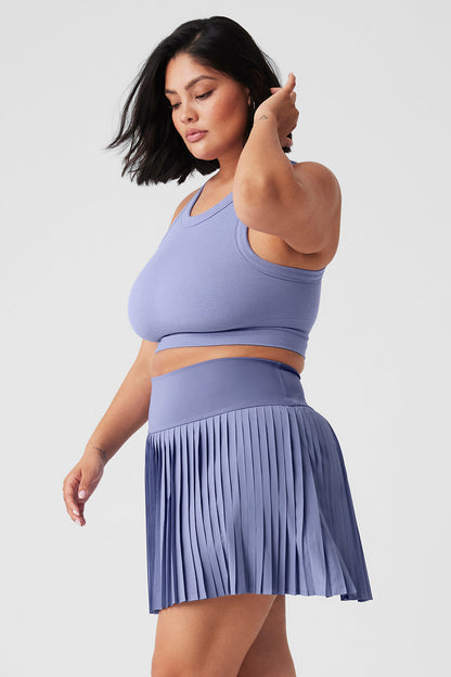 Seamless Delight High Neck Bra - Lilac Blue