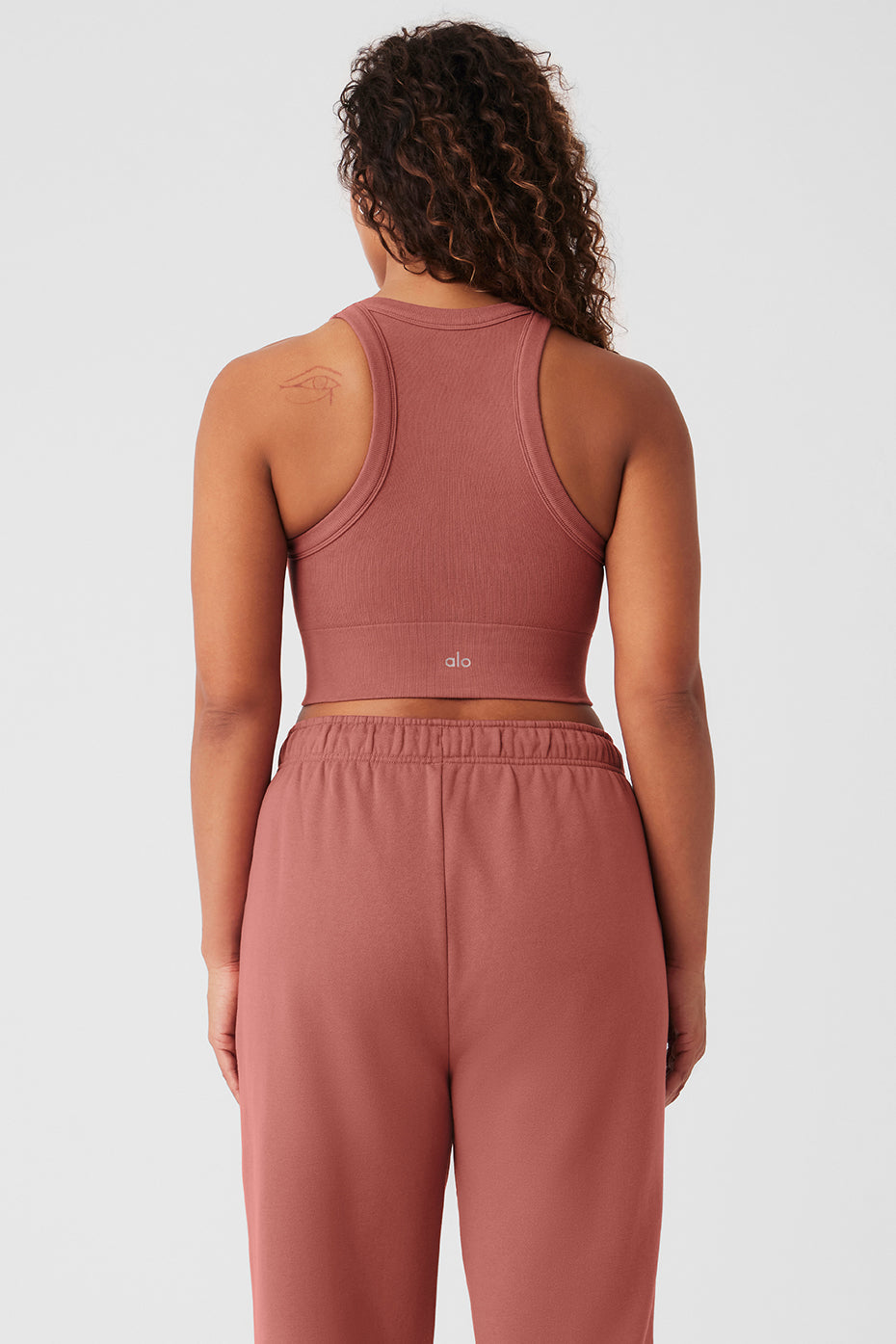 Seamless Delight High Neck Bra - Soft Terracotta