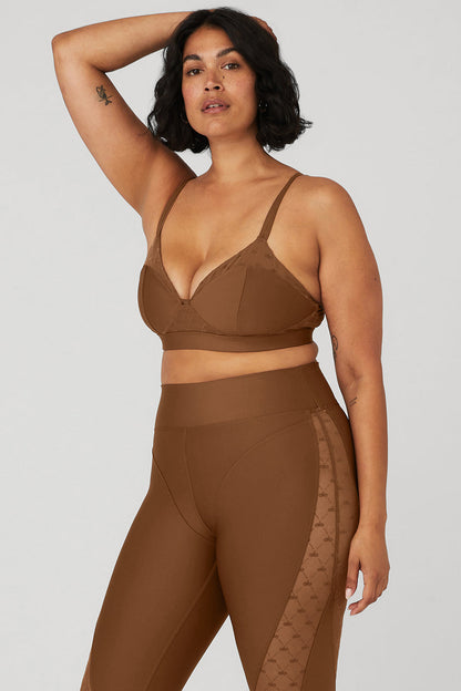 Airlift Mesh Celeste Bra - Cinnamon Brown