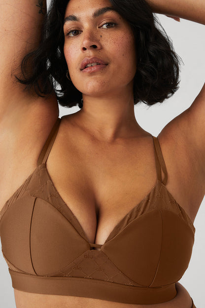 Airlift Mesh Celeste Bra - Cinnamon Brown