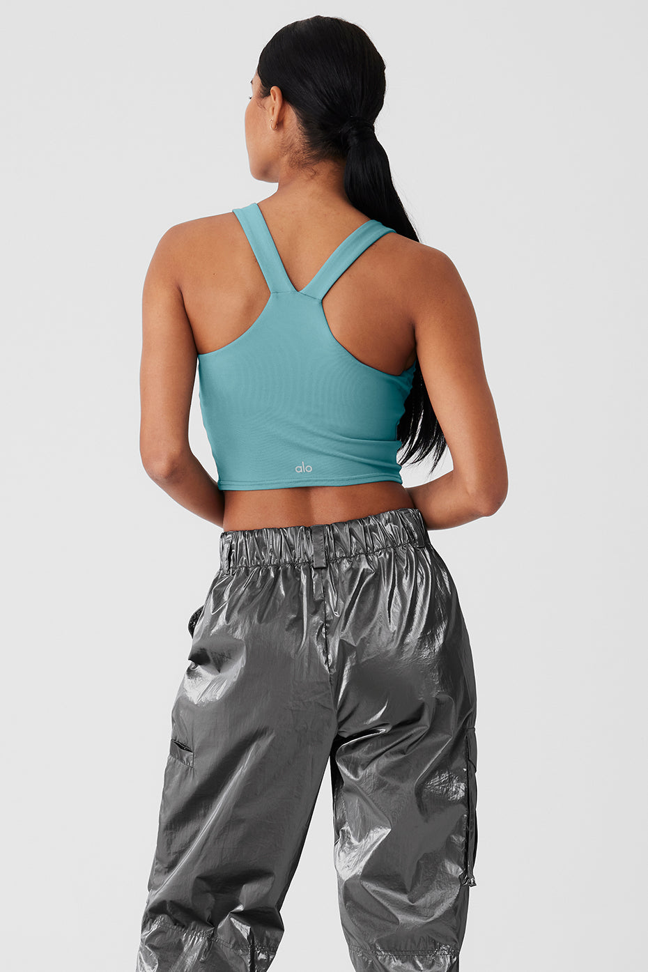 Airbrush Real Bra Tank - Teal Agate