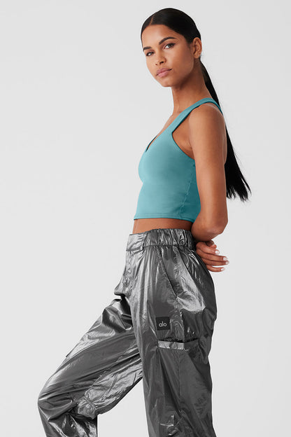 Airbrush Real Bra Tank - Teal Agate