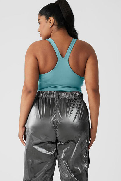 Airbrush Real Bra Tank - Teal Agate