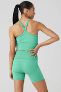 Seamless Ribbed Favorite Bra Tank - Lettuce