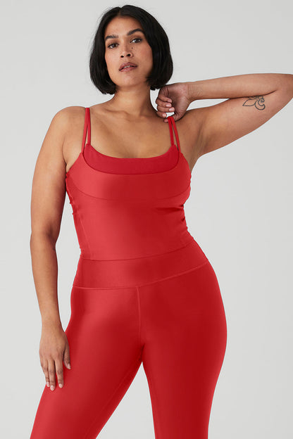 Airlift Street Goddess Bra Tank - Classic Red