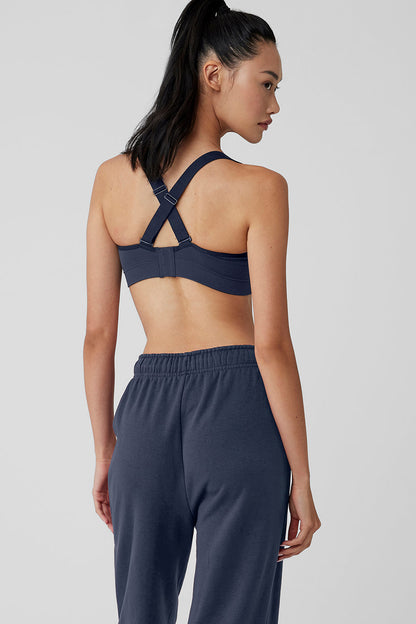 Seamless Ribbed Favorite Bra - Navy