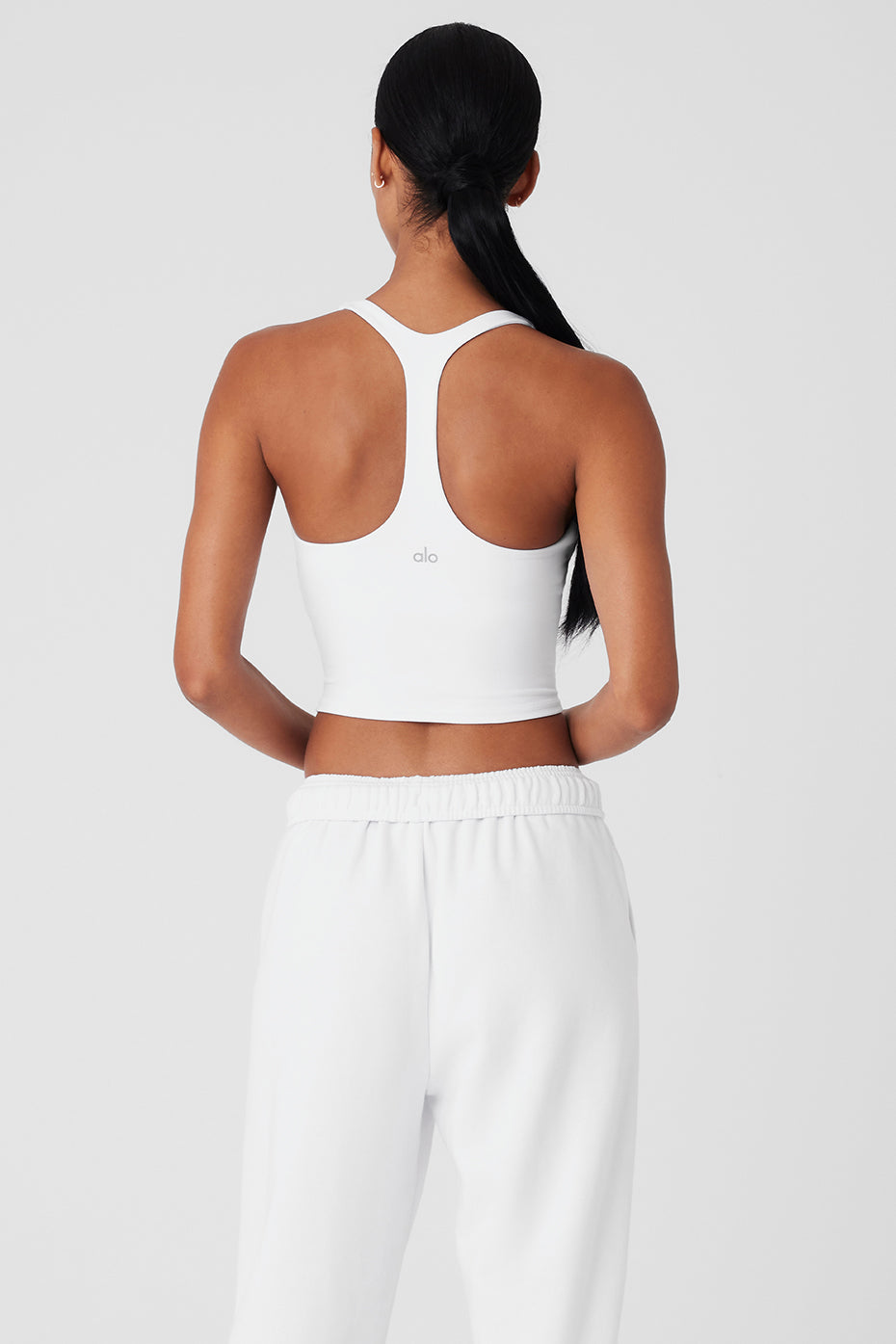 Sleek Back Bra Tank - White