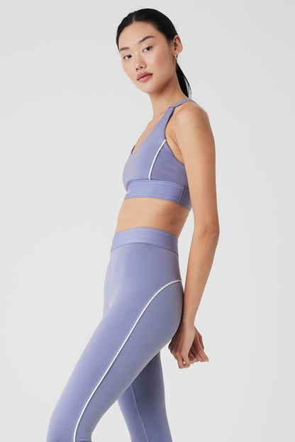 Airlift Suit Up Bra - Lilac Blue/White