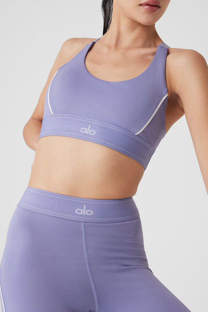 Airlift Suit Up Bra - Lilac Blue/White