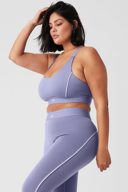 Airlift Suit Up Bra - Lilac Blue/White