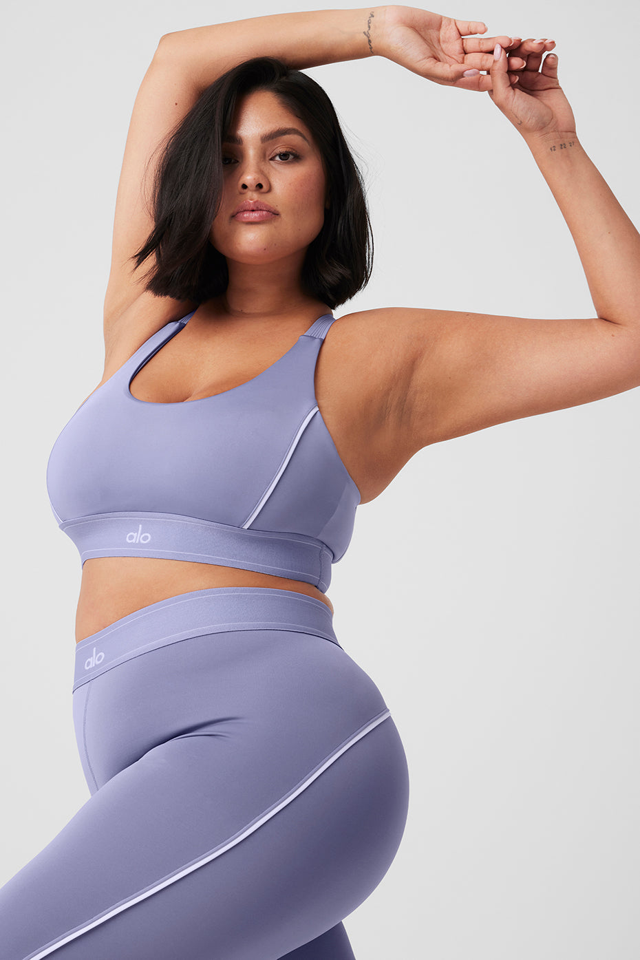 Airlift Suit Up Bra - Lilac Blue/White