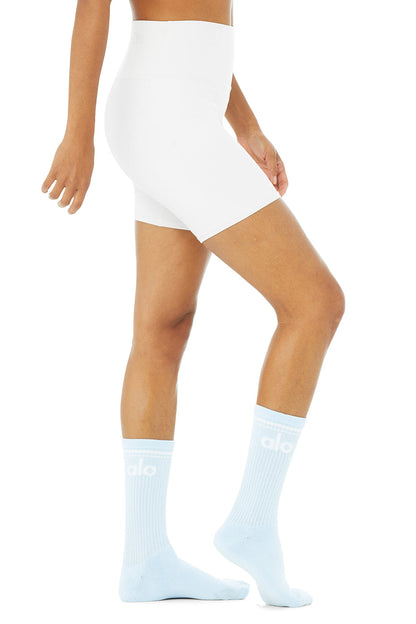 Throwback Sock - Powder Blue/White